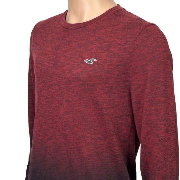 Hollister Men's Red and Black Long Sleeve Shirt - Picture 6 of 11